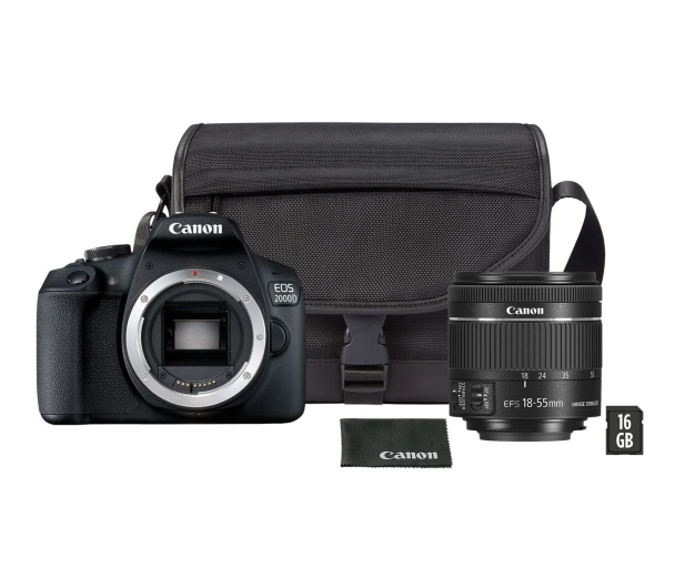 Canon EOS 2000D + 18-55mm IS VUK + torba + karta - 449561 - zdjęcie